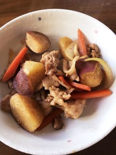 さつまいもと豚肉のオイスターソース炒め-レシピのメイン写真