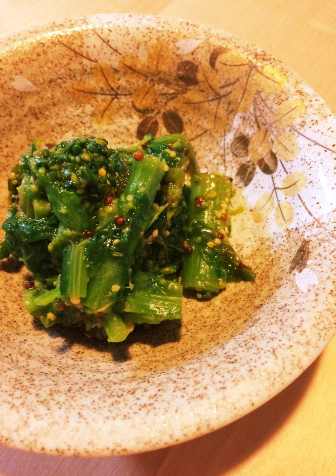 簡単！菜の花のマスタード和え-レシピのメイン写真