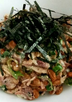 ☆サバの水煮 小ネギ 青しそ納豆-レシピのメイン写真