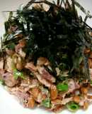 えごま油入り☆サバ缶 青しそ 小ネギ納豆