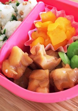 手づかみ食べお弁当☆テンペの照り焼き-レシピのメイン写真