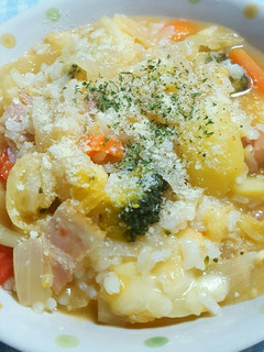 ポトフの残りでリメイクリゾット-レシピのメイン写真