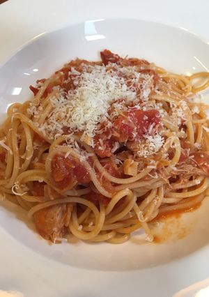 蟹のトマトクリームパスタ-レシピのメイン写真