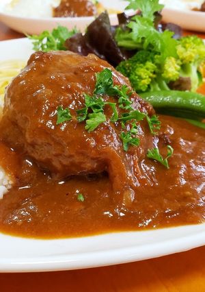 煮込みハンバーグ-レシピのメイン写真
