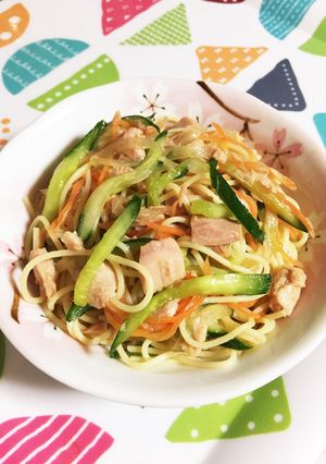 簡単!あっさり!和風ツナスパサラダ-レシピのメイン写真