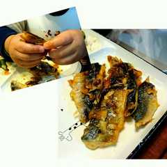 รูปของ アレルギー対応の夕食、あじの蒲焼き