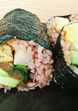 玄米の酢飯☆野菜の恵方巻き-レシピのメイン写真