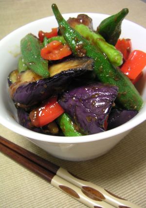 オクラとししとうと茄子の味噌和え-レシピのメイン写真
