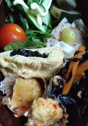 本日のお弁当♪9/1ナゲットのチリソース-レシピのメイン写真