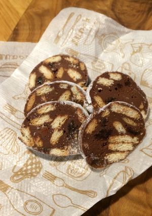 バレンタインにヨーグルトチョコサラミ-レシピのメイン写真