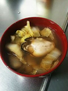 牡蠣と白菜のお吸い物-レシピのメイン写真