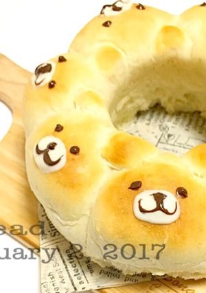 ふわふわもちもち☆HBでくまのちぎりパン-レシピのメイン写真