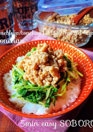 【レンジで5分！簡単！】万能鶏そぼろ-レシピのメイン写真