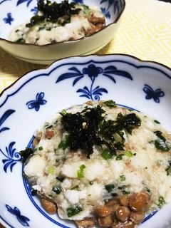 Wネバネバで栄養満点!!!山芋納豆♪-レシピのメイン写真