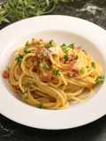 簡単！和えるパスタソース☆カルボナーラ
