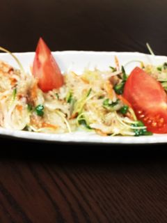 生野菜たっぷりとろろ和風サラダ-レシピのメイン写真