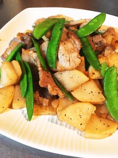 豚肉と大根のガリバタ炒め-レシピのメイン写真