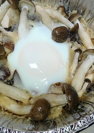 めんつゆ使用☆きのこたっぷり巣ごもり卵-レシピのメイン写真