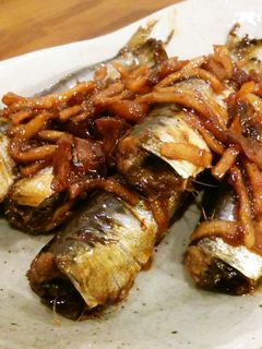 丸干しイワシの梅煮。-レシピのメイン写真