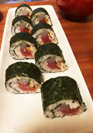 マグロイカ納豆巻き寿司-レシピのメイン写真