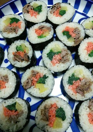 韓国風海苔巻き(キンパ)-レシピのメイン写真