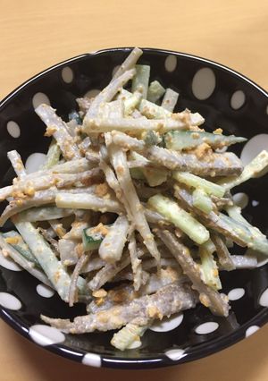 節分豆でごぼうサラダ(o^^o)-レシピのメイン写真