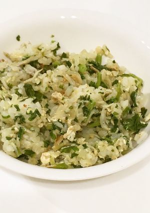 大根の葉っぱで☆青菜しらすチャーハン-レシピのメイン写真