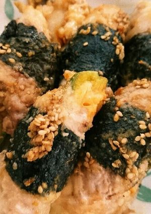 絶品♪キムチーズin肉海苔巻き☆-レシピのメイン写真