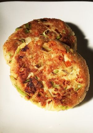 キャベツたっぷりカリッと豆腐ハンバーグ-レシピのメイン写真