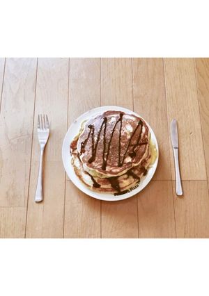 グラノーラ入り豆腐ホットケーキ-レシピのメイン写真