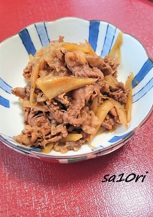 短時間で味しみしみ！牛肉とごぼうの時雨煮-レシピのメイン写真