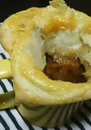 たっぷりキノコのパイ包みスープ-レシピのメイン写真