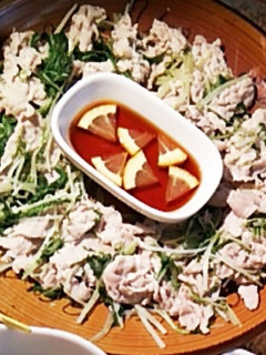 水菜と豚しゃぶのレモンポン酢-レシピのメイン写真