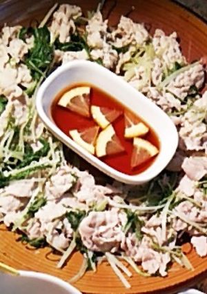 水菜と豚しゃぶのレモンポン酢-レシピのメイン写真