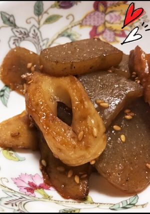 節約レシピ♡こんにゃくとちくゎの炒め煮♡-レシピのメイン写真