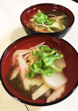 海苔巻きのおとも☆お吸い物-レシピのメイン写真