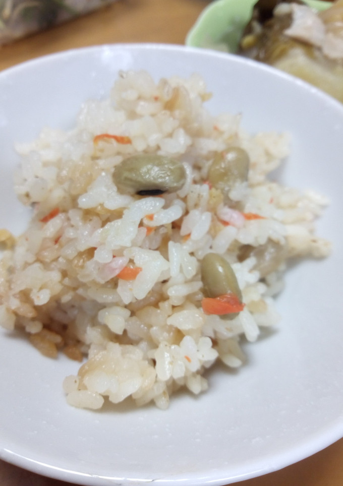 豆とエリンギの炊き込みご飯-レシピのメイン写真