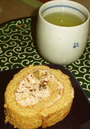 秋のデザート☆栗のロールケーキ-レシピのメイン写真