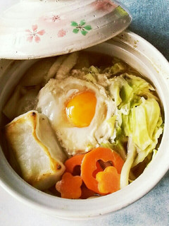 めんつゆとあるものだけで簡単★鍋焼うどん-レシピのメイン写真