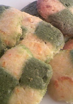 サクサク☆抹茶とかぼちゃのクッキー-レシピのメイン写真