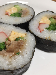 豚こまと菜の花の太巻き-レシピのメイン写真