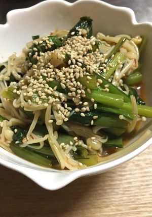 大量消費☆えのきと小松菜の炒め煮！-レシピのメイン写真