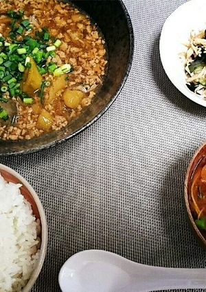 超簡単！ナスと平たけのそぼろ餡掛け-レシピのメイン写真