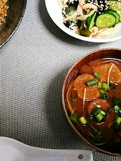 かいわれ大根とお麩のお味噌汁-レシピのメイン写真