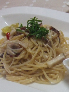 酒盗の旨みで秋のきのこスパゲッティ-レシピのメイン写真