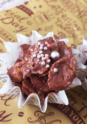 バレンタイン♡簡単！カリカリチョコ-レシピのメイン写真