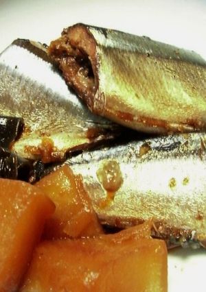 圧力鍋で♪骨まで食べれる！さんまの生姜煮-レシピのメイン写真