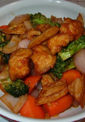 揚げレンコンとカラフル野菜の酢豚風炒め-レシピのメイン写真