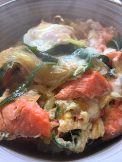 焼き鮭卵丼-レシピのメイン写真
