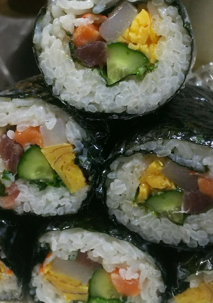 簡単！恵方巻き(海鮮巻き)-レシピのメイン写真